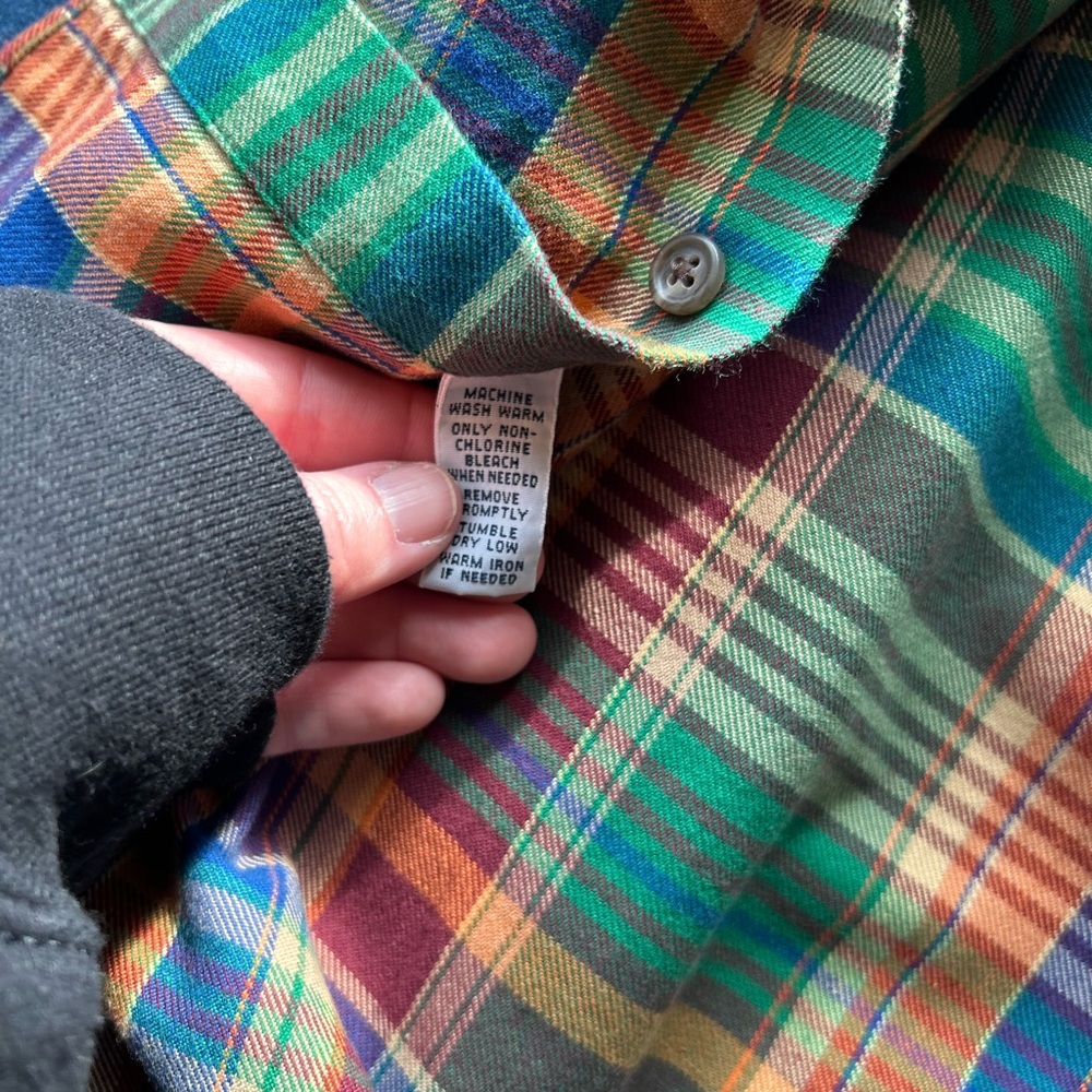 Vintage Ralph Lauren Multicolor Plaid Men's Shirt large - Picture 9 of 12